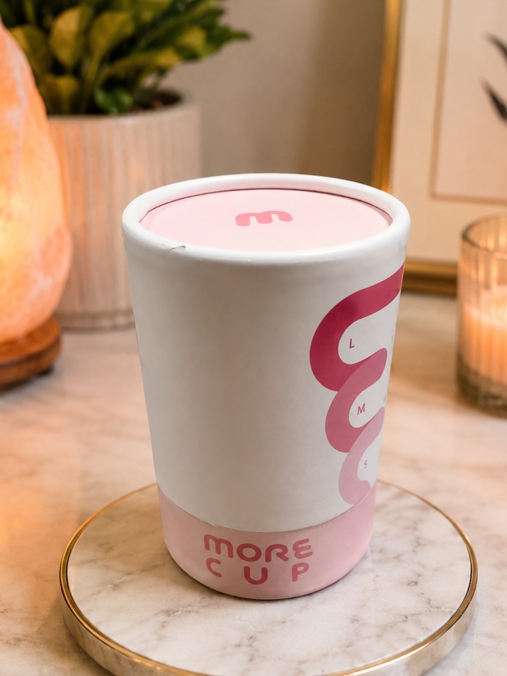 MoreCup Adjustable Size Menstrual Cup – Medical Grade Silicone | Pink | New seal